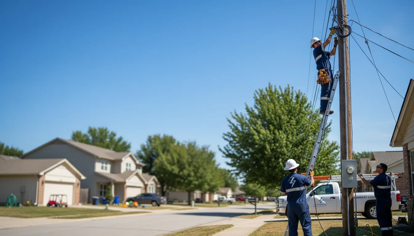 Residential electrician providing installation services in Badger, IA
